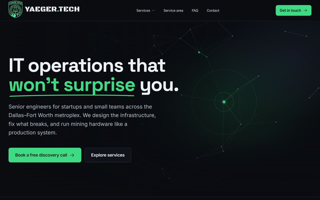 Yaeger Technologies preview